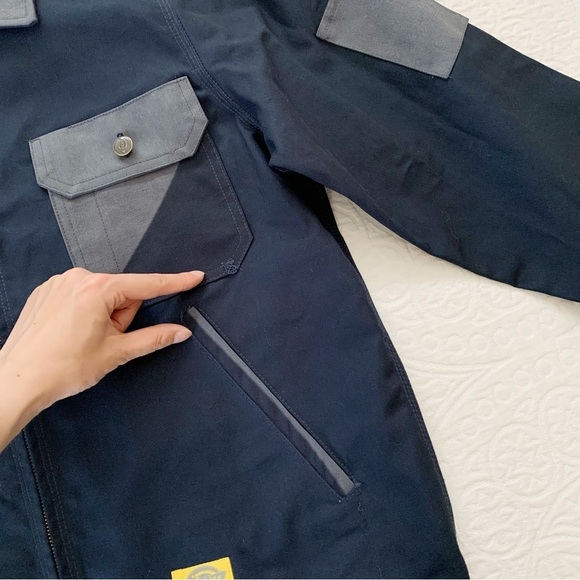 RARE🔥 New York Sunshine x Dickies Sun Dyed Eisenhower Jacket, Dark Navy - Picture 5 of 6